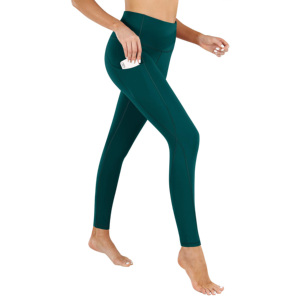 Leggings de yoga personnalisés à taille haute, longueur intégrale, en spandex/polyester, extensibles dans quatre directions, séchage rapide, respirants, pour la salle de sport et la remise en forme - Product Image 5