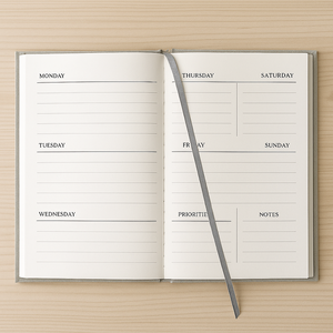 LABON A4 lino copertina rigida settimanale organizzatore libro <span class=keywords><strong>per</strong></span> insegnante ufficio programma professionale 2026 OEM personalizzato - Product Image 3