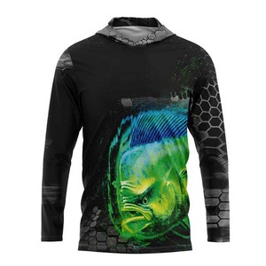 Camisa de Pesca de Manga Larga para Hombre, Impresión por Sublimación, Protección Solar UPF 50 Anti-UV, Top Deportivo para Exteriores - Product Image 2