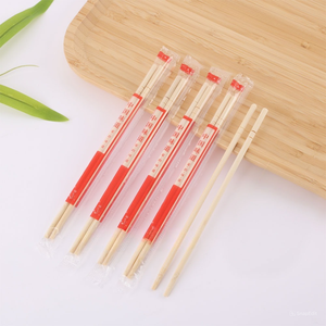 Palillos redondos de 19,5 cm de largo, palillos dobles, palillos desechables de bambú para restaurantes - Product Image 2