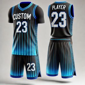 ชุดบาสเก็ตบอลจากโรงงาน OEM ระบายอากาศได้ดี ไม่เป็นขุย เสื้อทีม - Product Image 1