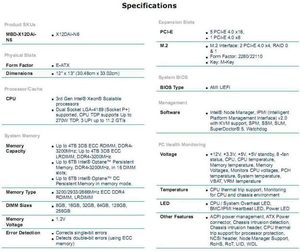 Originele Nieuwe Supermicro X12DAI-N6 Moederbord MBD-X12DAI-N6 - Product Image 6
