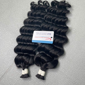 Vente en gros Extensions de cheveux vietnamiens d'origine 100% humaine Deep Wave Cheveux en vrac de 6 à 40 pouces Large en stock - Product Image 6