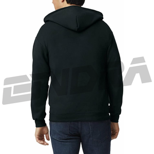 Sweat à capuche noir avec fermeture éclair, style streetwear moderne, tissu doux, coupe décontractée, port quotidien pour hommes et femmes, confort toute saison, premiumx - Product Image 3