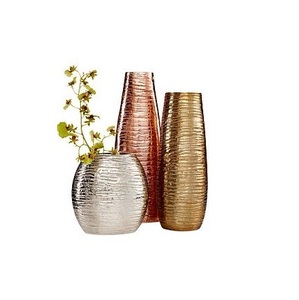 Modern Eco-friendly Designer Metal Flower <b>Vase</b> with Polished Look Perfect for Luxury Home Interiors Hotels & Reception Areas - Product Image 1