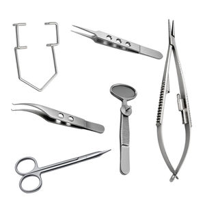 Ensemble d'instruments ophtalmiques, kit d'instruments de microchirurgie oculaire, acier inoxydable de qualité médicale, fabrication OEM - Product Image 3
