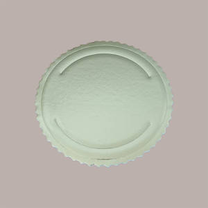 Planches à gâteaux jetables en carton microtriple or et noir de 30cm de diamètre, 25 pièces - Product Image 6