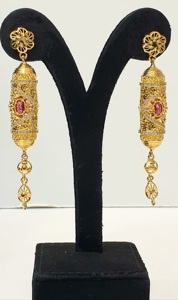 Material de latón de joyería de tendencia árabe chapado en oro de 24 quilates con diseño elegante - Product Image 5