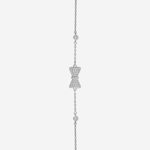 Bracelet tennis en argent 925 plaqué or rhodié avec diamant, style religieux, bracelet à breloques, matériau principal platine, référence 191408 - Product Image 4