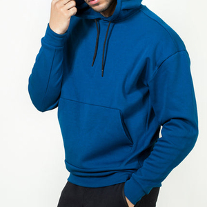 Pull à capuche vierge avec logo brodé personnalisé pour hommes ODM Service 500 GSM hommes pull lourd chaud hiver sweats à capuche - Product Image 1