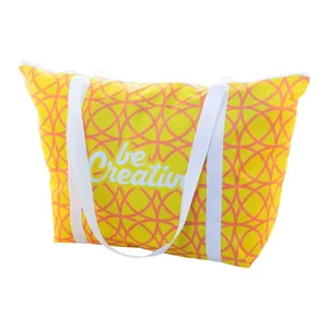 Sac de plage promotionnel écologique SuboShop Playa Zip pour gadgets - Product Image 4