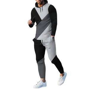 Dernier modèle de survêtement personnalisé fabricant de vêtements pour hommes tenue décontractée pull-over ensemble de survêtements en polaire épaisse survêtements pour hommes - Product Image 3