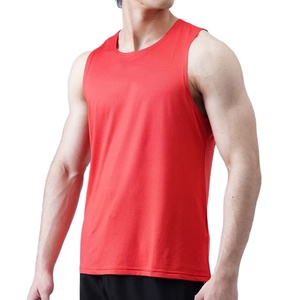 เสื้อกล้ามถักทรงเข้ารูปสไตล์วินเทจสำหรับออกกำลังกาย ผลิตจากผ้าสแปนเด็กซ์และโพลีเอสเตอร์ แห้งเร็ว สีพื้น เสื้อผ้าผู้ชายสำหรับออกกำลังกาย ขายส่ง - Product Image 2