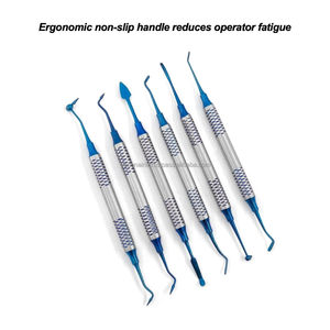 Juego de Instrumentos Dentales Manuales de Alta Precisión (Set 10) Herramientas de Relleno de Plástico Compuesto, Sonda, Espátula, Espejo, CE - Product Image 5