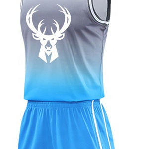 Uniforme de basket-ball sans manches personnalisé par sublimation, vêtements d'équipe de haute qualité pour adultes, ensembles imprimés de grande taille, respirant - Product Image 6