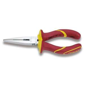 BETA 1000V Extra Long <b>Flat</b> <b>Nose</b> <b>Pliers</b> - Product Image 1
