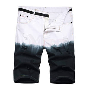 กางเกงยีนส์ขาสั้นแบบลำลองของผู้ชายกางเกงขาสั้นผ้าฝ้ายคุณภาพสูงกำหนดสีเองได้ด้วยรูปแบบบอร์ดกางเกงขาสั้นทำจากประเทศปากีสถานสำหรับ2025 - Product Image 1