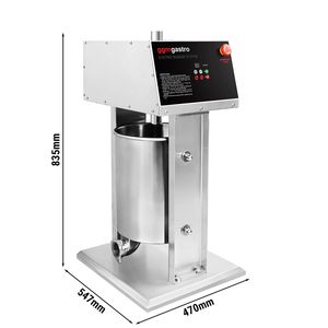 Máquina Eléctrica para Rellenar Salchichas y Hacer Churros - 20L - 180W - Acero Inoxidable - incl. Control de pedal y 3 boquillas para rellenar salchichas - Product Image 2