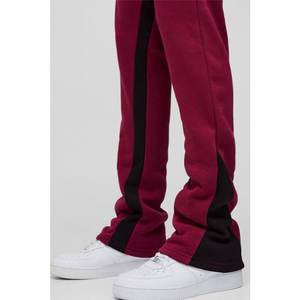 Pantalones de hombre con cordón estampado con logotipo personalizado, ropa informal lavada, pantalones de chándal informales de pierna ancha, pantalones de chándal holgados de algodón de peso pesado - Product Image 3