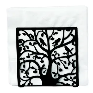 Best Selling Customized Size Napkin Holder Finest Quality Wooden Base with <b>Metal</b> Stocked <b>for</b> Weddings From Wholesale Suppliers - Product Image 3