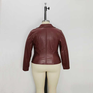 Trending Woman Varsity Jacket Mujer The Classic Faux Leather Moto Jacket Transpirable Mujer Leather Racer Jacket Streetwear Look - Product Image 5