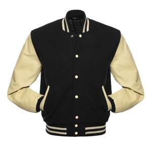 Veste universitaire en cuir de baseball personnalisée de haute qualité en chenille brodée pour hommes, veste universitaire personnalisée pour adolescents - Product Image 1