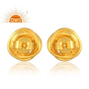 Meilleures ventes Boucles d'oreilles en argent sterling 925 plaqué or 18 carats avec améthyste naturelle Fabricant de bijoux fins - Product Image 2