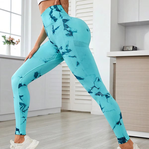 Leggings deportivos de diseño personalizado para mujer, pantalones deportivos de yoga elásticos transpirables - Product Image 6