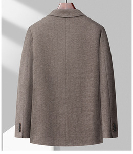 Veste de costume formelle ajustée pour homme personnalisable, blazer élégant, nouveau costume d'affaires classique décontracté, vêtements de mariage, couleur unie - Product Image 3