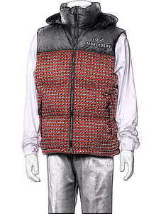 2023 hiver solide hommes femmes bouffant doudoune gilet veste bulle manteau manches moins gilets avec fermeture éclair - Product Image 3