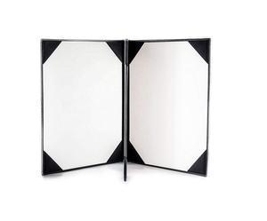 Cubierta de Menú de Restaurante Personalizada de Lujo, Portamenús de Cuero PU Impermeable con 4 Páginas Reemplazables - Product Image 3