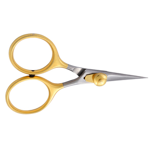 Ciseaux de pêche en acier inoxydable de meilleure qualité avec vis réglable Ciseaux rasoir demi-pointe dorée Bord dentelé - Product Image 6