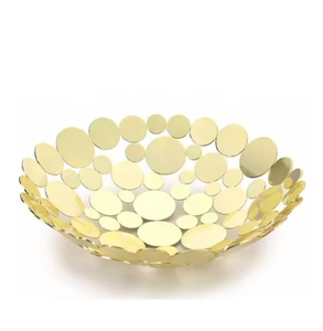 Bols de service de haute qualité cercles ronds en métal attachés 2025 Design bonbons Fruits manger bol Table à manger bols de fruits décoratifs - Product Image 2