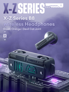 Écouteurs sans fil Bluetooth 5.4 Zombies Cat B8 TWS, écouteurs sportifs semi-intra-auriculaires véritablement sans fil avec ENC IP, cadeau de marque - Product Image 3