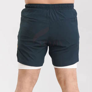 Pantalones Cortos Deportivos Transpirables para Hombre, Pantalones Cortos de Correr de Doble Capa, Pantalones Cortos Deportivos de Doble Capa para Gimnasio - Product Image 4
