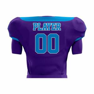 Uniformes respirants personnalisables de football américain imprimé de conception manches courtes ajustement personnel pour la taille plus pour les sports d'été - Product Image 4