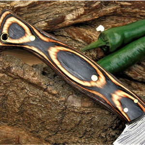 Mayorista Personalizado Alta Calidad OEM ODM Olivo Madera Damasco Acero Cocina Chef Cuchillo Japonés Hecho A Mano Damasco Cocina Cuchillo - Product Image 3