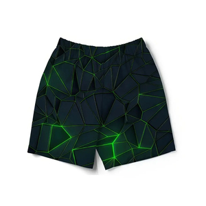 Pantalones cortos de playa para hombre de nuevo estilo, cómodos y antiarrugas, diseño de logotipo de nombre personalizado, tela de malla de alta calidad, teñido liso personalizado - Product Image 3