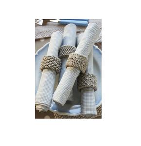 Porte-serviettes de canne pour cadeau artisanat fait à la main nouveaux anneaux de serviette en rotin de conception personnaliser l'emballage - Product Image 1