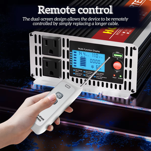 Inversor de Onda Sinusoidal Pura HOULI de 2000W/4000W, Convertidor Solar de 12V/24V a 110V/220V, Certificado CE para Hogar y Autocaravana - Product Image 4