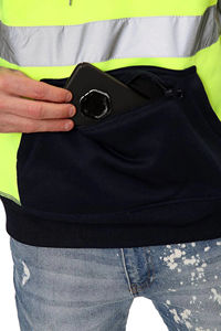 Chaqueta de Seguridad Impermeable Reflectante de Alta Visibilidad para Hombre, con Frente de Lona, Ecológica y Transpirable - Product Image 5