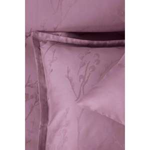 Altınbaşak Ensemble de housse de couette double en satin jacquard Collection Minna Puce - Product Image 3