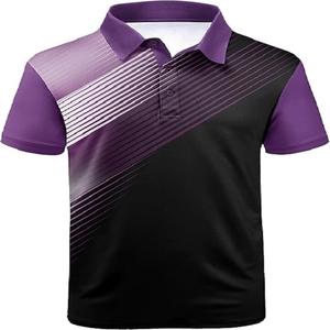 Camiseta de golf antiarrugas para hombre, camisetas de polo de golf con estampado de manga corta para hombre, nueva camiseta polo informal ajustada para hombre - Product Image 5