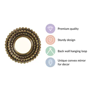 Miroir mural sans cadre de qualité supérieure en verre avec design simple pour salon, bureau à domicile, intérieur, miroir longue durée - Product Image 5