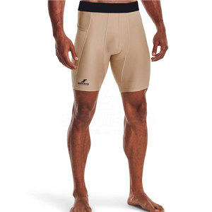 Men's High Street Style <b>Compression</b> <b>Shorts</b> Durable Material Gym Fitness Workout Custom Made Elastic Waist Plain Dyed Quick Dry - Product Image 3