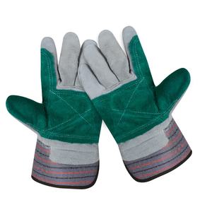 Gants de sécurité industriels robustes en cuir croûte pour hommes, pour la soudure et la découpe à chaud, avec doublure en coton confortable, prix de gros - Product Image 6