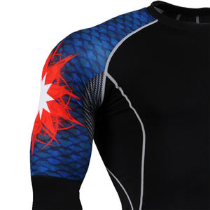 Meilleur 2025 flambant neuf le plus populaire OEM Rash Guard pour les hommes élégant respirant Compression Gym Wear chemise Design le plus fabriqué - Product Image 4