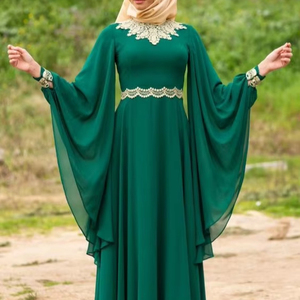 Meilleures ventes Abaya Dubaï élégante de haute qualité Designs uniques pour les tenues de fête arabes tendances - Product Image 1
