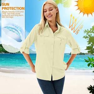 Hombres Mujeres Niños Diseño personalizado Ropa de pesca de secado rápido Máscara de manga larga transpirable Camisas de pesca con capucha Spf 50 Protección UV - Product Image 4