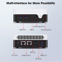 Mini PC CHUWI LarkBox X, 12 Go de RAM, 512 Go de SSD, Intel N100, PC de jeu, graphismes UHD pour processeurs Intel de 12e génération, WiFi 6, ordinateur de bureau